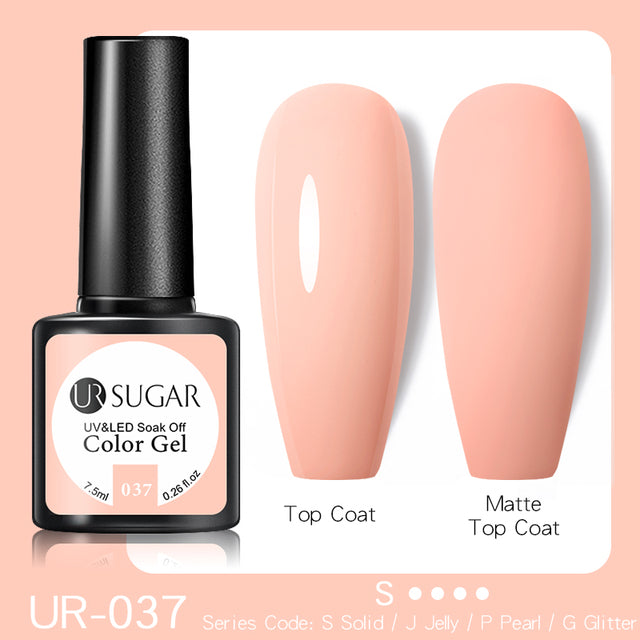 UR SUGAR Spring Color Nail Gel Polish 90 Colors Pink Purple Yellow Blue Semi-permanent UV Gel Soak Off UV Lamp Cure Nail Varnish