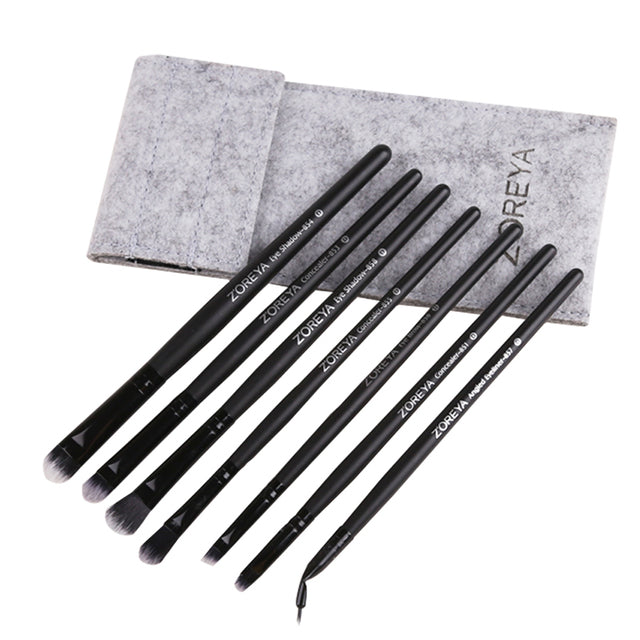 ZOREYA Black Makeup Brushes Set