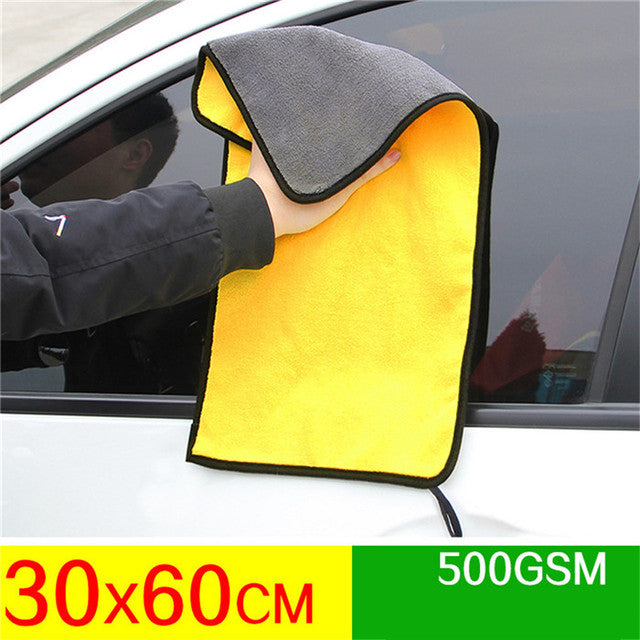 Mling 30x3 0/60 سنتيمتر غسيل السيارات منشفة سيارة من الألياف الدقيقة تنظيف تجفيف القماش هيمينغ العناية بالسيارات القماش بالتفصيل منشفة غسيل السيارات لتويوتا