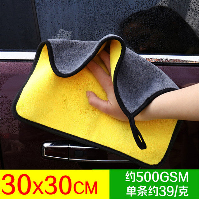 Mling 30x3 0/60 سنتيمتر غسيل السيارات منشفة سيارة من الألياف الدقيقة تنظيف تجفيف القماش هيمينغ العناية بالسيارات القماش بالتفصيل منشفة غسيل السيارات لتويوتا