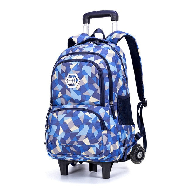 Children Orthopedic School Bags with 2/6 Wheels for Girls