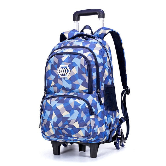 Children Orthopedic School Bags with 2/6 Wheels for Girls