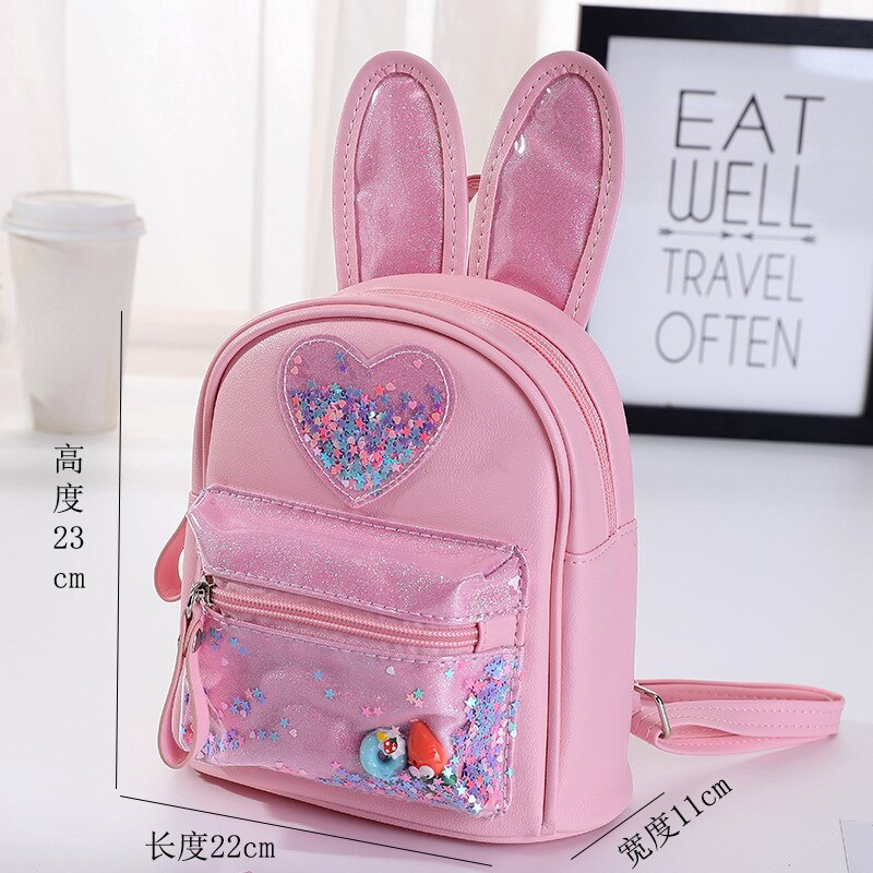 Children's Small Backpack Cute Rabbit Ear School Bags for Kids