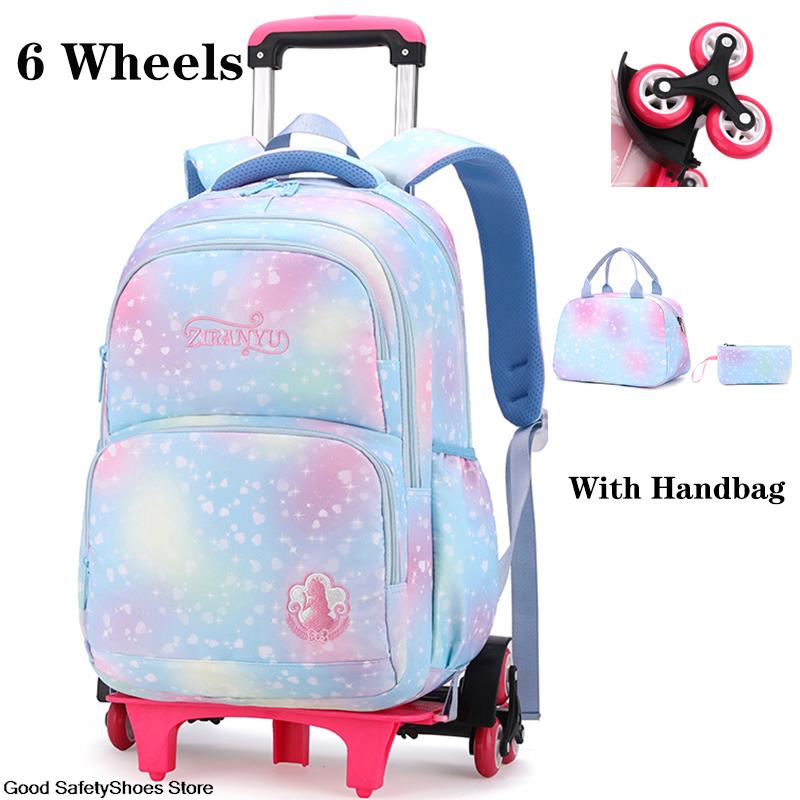 Children School Backpack with Wheels