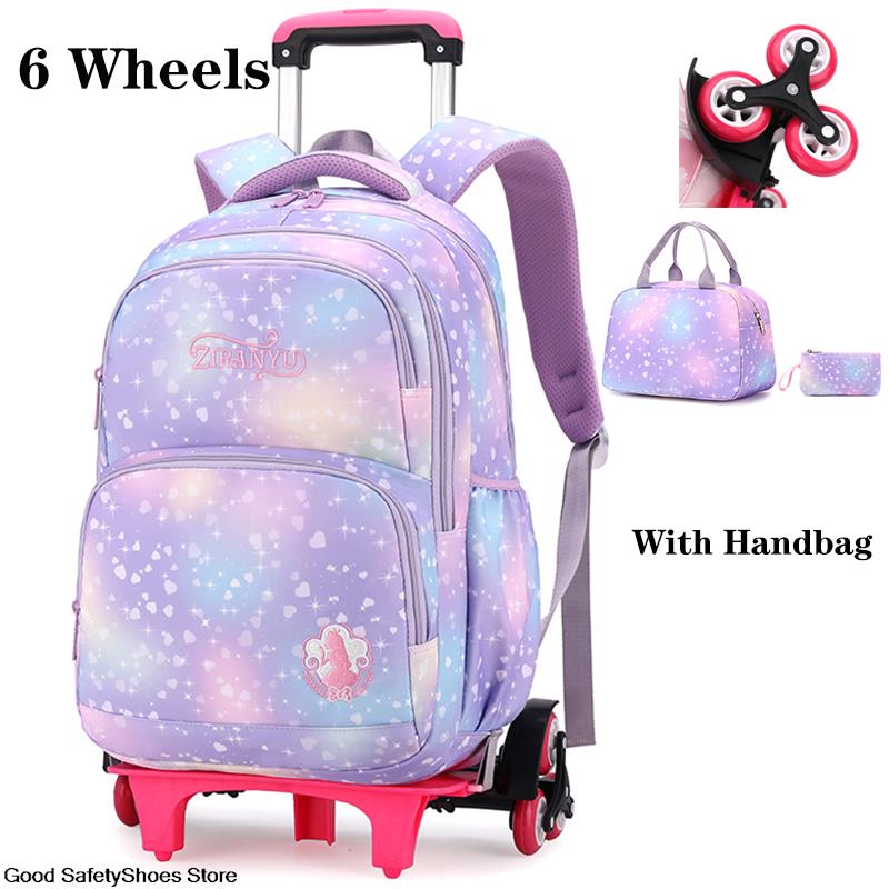 Children School Backpack with Wheels