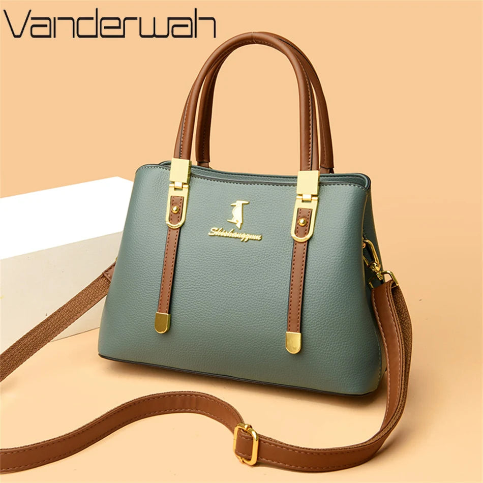 Stylish Designer Crossbody Bag - High Quality PU Leather - 27x18x11cm