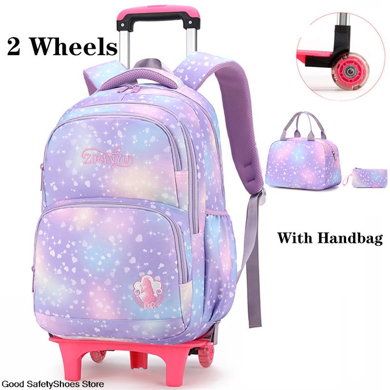 Children School Backpack with Wheels