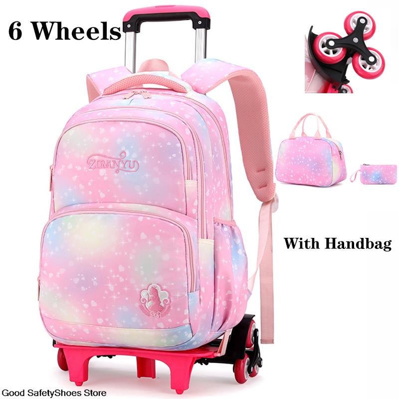 Children School Backpack with Wheels