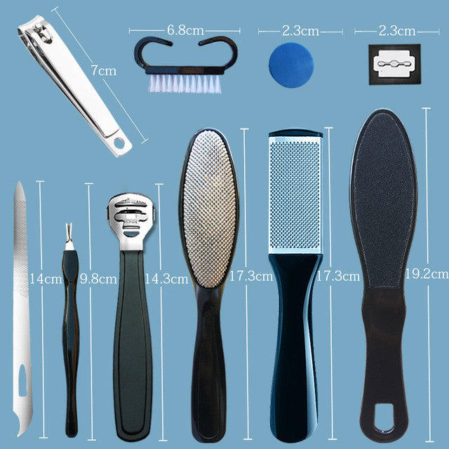 10 in 1 Professional Foot Care Kit Pedicure Tools