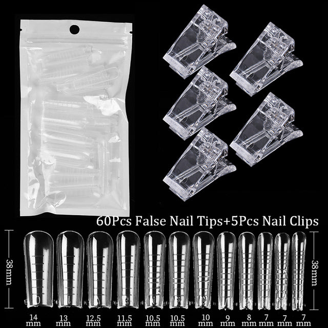 Acrylic Extension False Nail Tips Sculpted Full Cover Nail