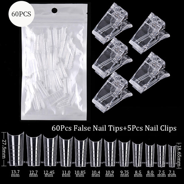 Acrylic Extension False Nail Tips Sculpted Full Cover Nail