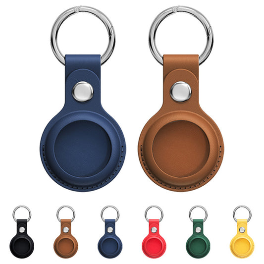 For Apple Airtags Case Leather Keychain
