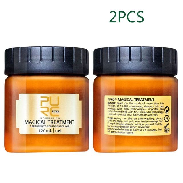 Free Shipping  60/120ml  Original PURC keratin Hair Mask Magical keratin Hair Treatment Cream 5 Seconds Repairs Damage Hair