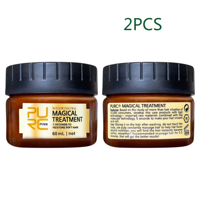 Free Shipping  60/120ml  Original PURC keratin Hair Mask Magical keratin Hair Treatment Cream 5 Seconds Repairs Damage Hair