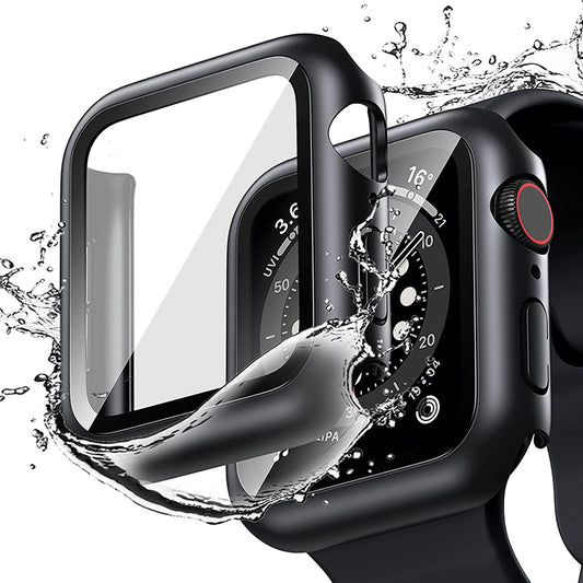 Glass+Cover For Apple Watch case 7 6 SE 5 4 3 iWatch Accessorie