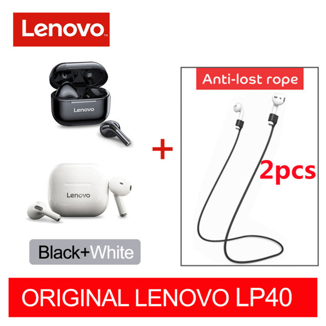 Original Lenovo LP40 Pro TWS Earphones Wireless Bluetooth 5.1 Sport Noise Reduction