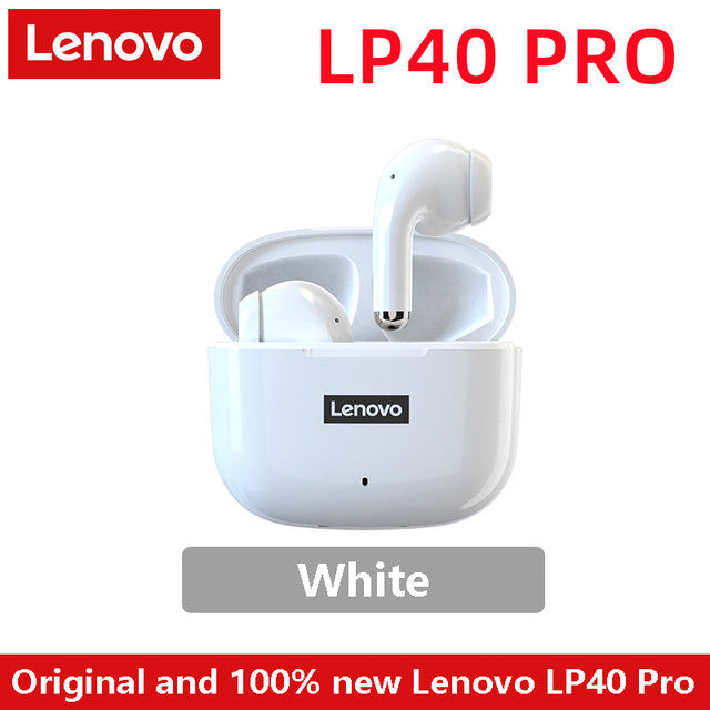 Original Lenovo LP40 Pro TWS Earphones Wireless Bluetooth 5.1 Sport Noise Reduction