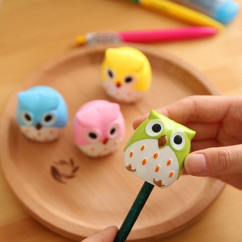 Mini Funny Cute Lovely Owl Pattern Pencil Sharpener