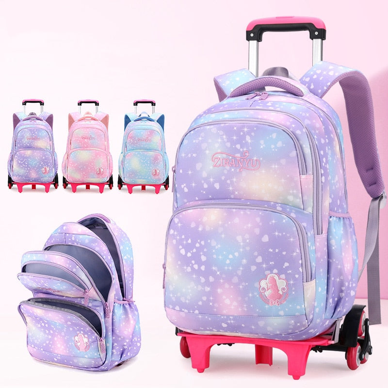 Children School bag set with Wheels