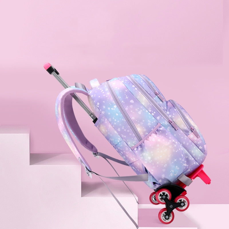 Children School bag set with Wheels