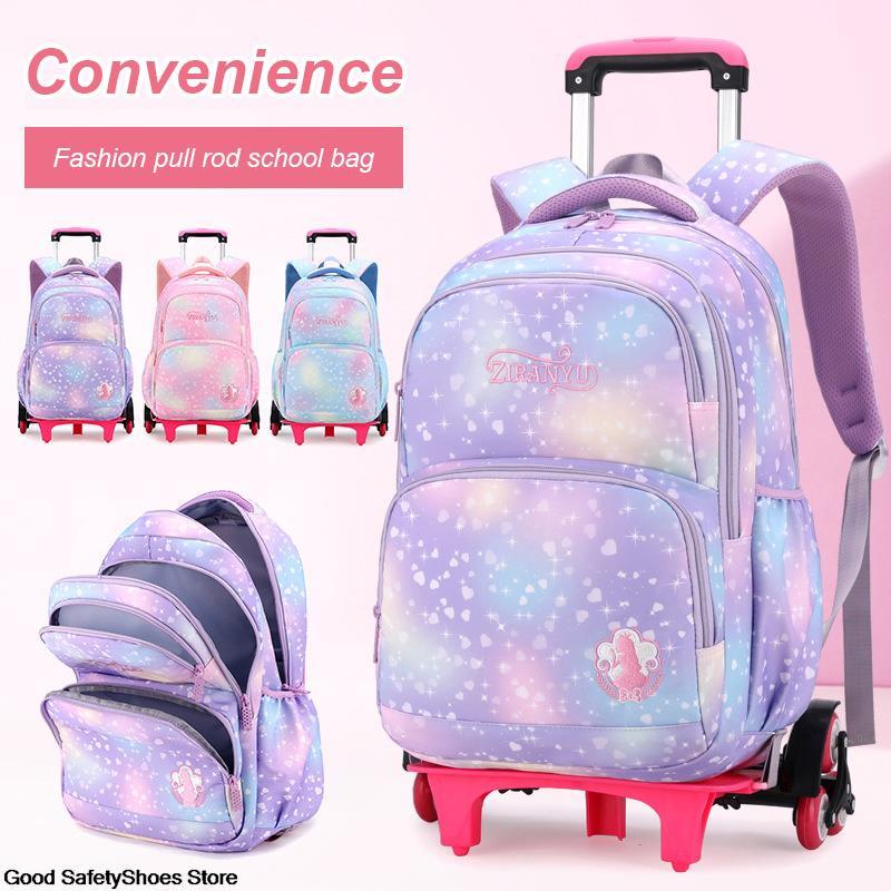 Children School Backpack with Wheels