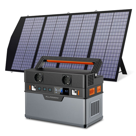 مولد طاقة شمسية من Allpowers، محطة طاقة محمولة 110 فولت/220 فولت