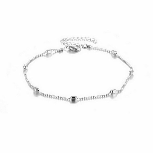 Sexy Bohemia Gold Color Chain Anklets for Women Jewelry 2022 Trend Summer Bead Bracelet On Leg Foot Boho Heart Butterfly Charm