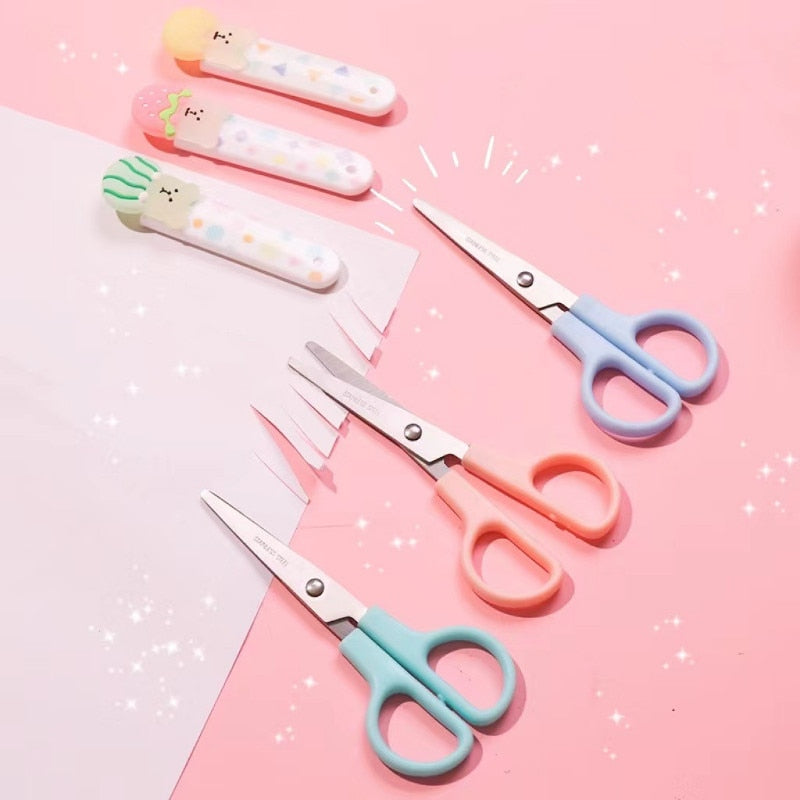 Creative Scissors Stationery Cute Cartoon Bear Scrapbook