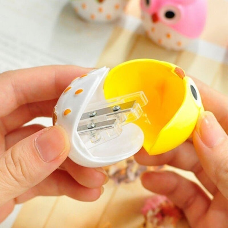 Mini Funny Cute Lovely Owl Pattern Pencil Sharpener